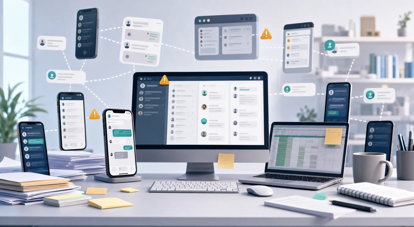 Daily health review for multiple WA accounts in one workspace